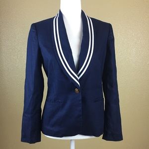 Ralph Lauren Navy Blazer with White Trim